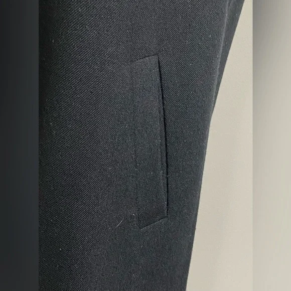 GAP Womens M Solid Black Cap Sleeve Straight Dress Maximalist Preppy Classic - Picture 8 of 16